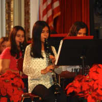 <p>The Grady band entertains during the annual district concert.</p>