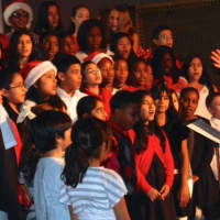 <p>The Grady choir performs during the district concert.</p>