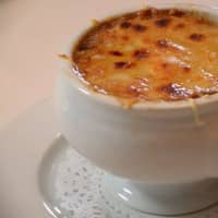 <p>The French onion soup at Bistro Versailles is a hearty winter warmer.</p>