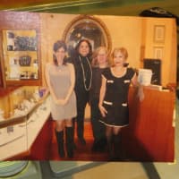 <p>Ellen Brody, far left, with co-workers at ICD Contemporary Jewelry store in Chappaqua.</p>
