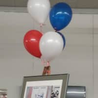 <p>Balloons were part of the Norman Rockwell birthday celebration in New Rochelle.</p>