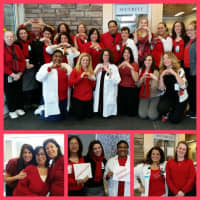 <p>Northern Westchester Hospital staff and employees came together to raise awareness of heart disease on Friday.</p>