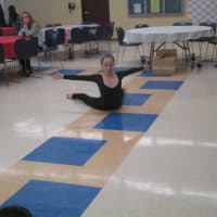 <p>Emma Calame-Pennington dances at Briarcliff High School.</p>