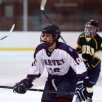 <p>Keith Lambert of Cortlandt is on pace for 100 points for the Harvey School hockey team.</p>