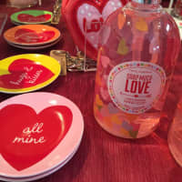 <p>Soaps, dishes and coin purse in a sea of red and pink at Pink on Palmer.</p>