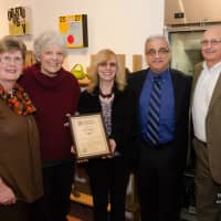 <p>New Rochelle Chamber of Commerce Executive Director Bob Marrone welcomed Recologie to the neighborhood.</p>