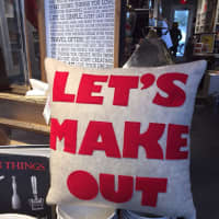 <p>Brooklyn-made pillow from Back 40 Mercantile in Old Greenwich.</p>