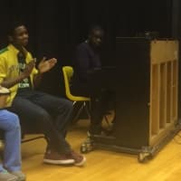 <p>Students presented a jazz concert. </p>