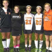 <p>Tigers&#x27; senior captains at home after winning the Section 1 Championship.</p>