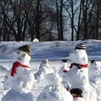<p>With frigid temperatures expected over the next few days, the snowmen could linger for a while.</p>