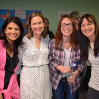<p>Janet Lee of New Canaan, Conn.; Kristen Ancker, guest speaker; Cindy Delaney of Ridgefield, Conn., and Emily Prince of Pound Ridge. </p>