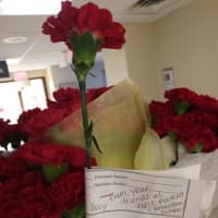 <p>Students at West Patent Elementary School hand-delivered flowers to patients at Northern Westchester Hospital.</p>