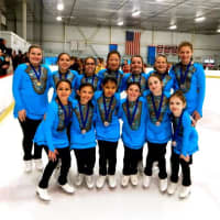<p>The Sprites won a gold medal for the Southern CT Synchronized Skating team. See story for IDs.</p>