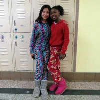 <p>Students wore pajamas for a night of reading, activities and a pasta dinner at Main Street School.</p>
