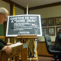 <p>Yorktown resident Jim McKean speaks out in opposition over the proposed Costco at 3200 Crompond Road.</p>