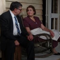 <p>Joe and Kate have a conversation in &quot;All My Sons&quot; at Curtain Call.</p>