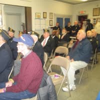 <p>Veterans attend a meeting with Sen. David Carlucci at the American Legion in Ossining.</p>