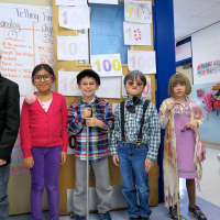 <p>Second-grade students at Carrie E. Tompkins Elementary School in Croton-on-Hudson were transformed into 100-year-old versions of themselves on the 100th day of school.</p>