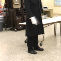 <p>Abraham Lincoln, played by Michael Griest, visited Ben Franklin Elementary second-graders.</p>