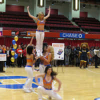 <p>The Westchester Knicks Dancers closed out the pep rally.</p>
