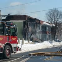 <p>The fire broke out in a four-apartment building on Lindley Street in Bridgeport. </p>