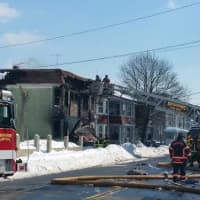 <p>Bridgeport firefighters responded to the blaze at about 11 a.m. Monday. </p>