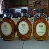 <p>The maple syrup produced at Stamford Museum and Nature Center.</p>