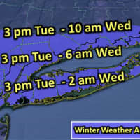 <p>The National Weather Service has issued a Winter Weather Advisory for Westchester County. </p>