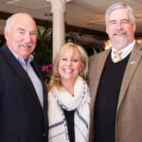 <p>Mount Kisco Mayor J. Michael Cindrich; Leslie Lampert, owner, Café of Love; and Brian Skanes, executive director, Boys &amp; Girls Club of Northern Westchester at the Humanitarian Award Dinner Committee kickoff breakfast Tuesday, Feb. 24 at Café of Love.</p>
