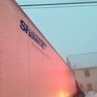 <p>The truck is blocking the intersection of Grand Street, Wilson Street and South Street at 6 a.m. </p>