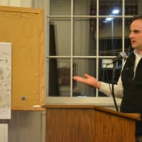 <p>John DeCicco Jr. addresses the Somers Town Board.</p>