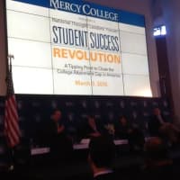 <p>Mercy College held a forum on student success.</p>