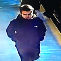 <p>Surveillance footage of a suspect believed to have stolen cash from the concession stand at the Noroton Heights train station.</p>