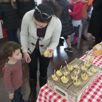 <p>Tasting the samples at the Teen Chefs Challenge. </p>