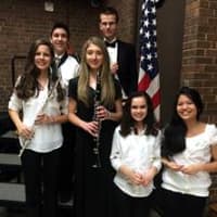 <p>Intermediate All-County Band &amp; Orchestra members, from left, Darby McDermott, Michael Fallanca, Taylor Masi, William Brakewood, Isabel Sanchez, and Lindsey Co.</p>