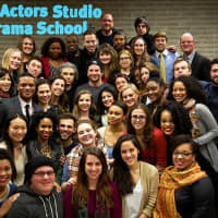 <p>Cohort 18 took a group photo with Bradley Cooper after hd visited with his MFA family, where he discussed in depth his training at The Actors Studio Drama School and its importance for his professional career.</p>