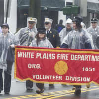 <p>A soggy White Plains FD group.</p>