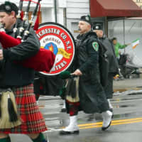 <p>Bagpipes provided music for the festive parade. </p>
