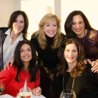 <p>Women at the event included (top) Laura Caligor of Purchase, Kathy Winterroll and Geralyn Della Cava of Scarsdale and bottom, left to right, 
Julia Ricciuti, and Annette Cappucci of Scarsdale.</p>