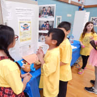 <p>Students take part in Furnace Woods Science Fair.</p>