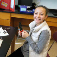 <p>Sixth-grade students at Briarcliff Middle School created a number of electricity-based circuit creations as part of the first Electricity Maker Faire.</p>