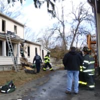 <p>Firefighters were able to go in and rescue the woman while others attacked the fire.</p>