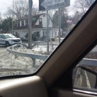 <p>A Metropolitan Transportation Authority police car blocked Lakeview Avenue in Valhalla on Wednesday after crossing gates got stuck in the down position. They were working by 3 p.m. Flares were used to detour cars from the other side of the tracks.</p>