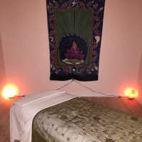 <p>The spa treatment room at Breathe Easy.</p>