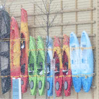<p>The kayaks will have to wait a bit longer at the Danbury Fair Mall.</p>