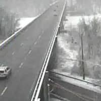 <p>A look at conditions on the northbound Taconic State Parkway north of the Croton Bridge late Friday afternoon.</p>