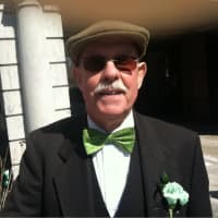 <p>The longtime chairman of the Greenwich St. Patrick&#x27;s Day parade John Halpin before the start of Sunday&#x27;s parade.</p>