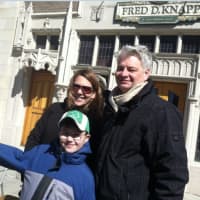 <p>The Murphy family at the St. Patrick&#x27;s Day Parade. Matthew Murphy owns Fred D. Knapp Funeral Home. He is with his wife Sharon and their son Connor, 10. Their daughter, Rebecca, 11, was dancing in the parade with Anam Cara Irish Dance School.</p>