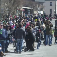 <p>Large crowds lined the streets of Mamaroneck for the parade.</p>