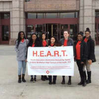 <p>Students in Brien McMahon&#x27;s HEART group traveled to Hartford.</p>